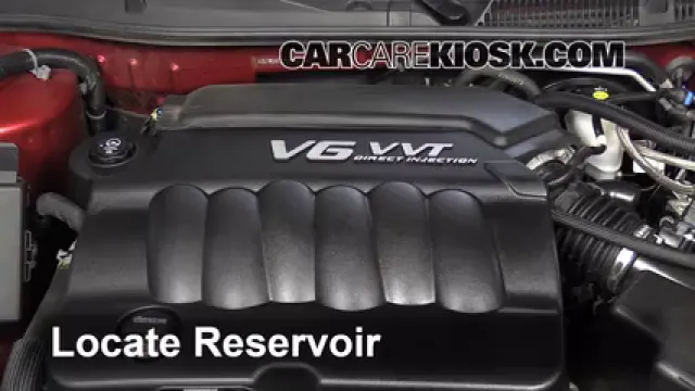 2013 Chevrolet Impala LT 3.6L V6 FlexFuel Líquido limpiaparabrisas Agregar líquido